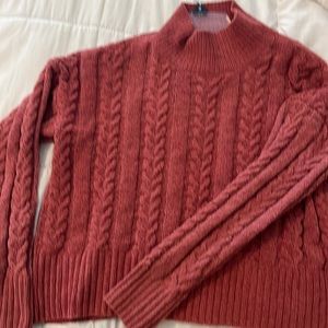 Cable knit sweater